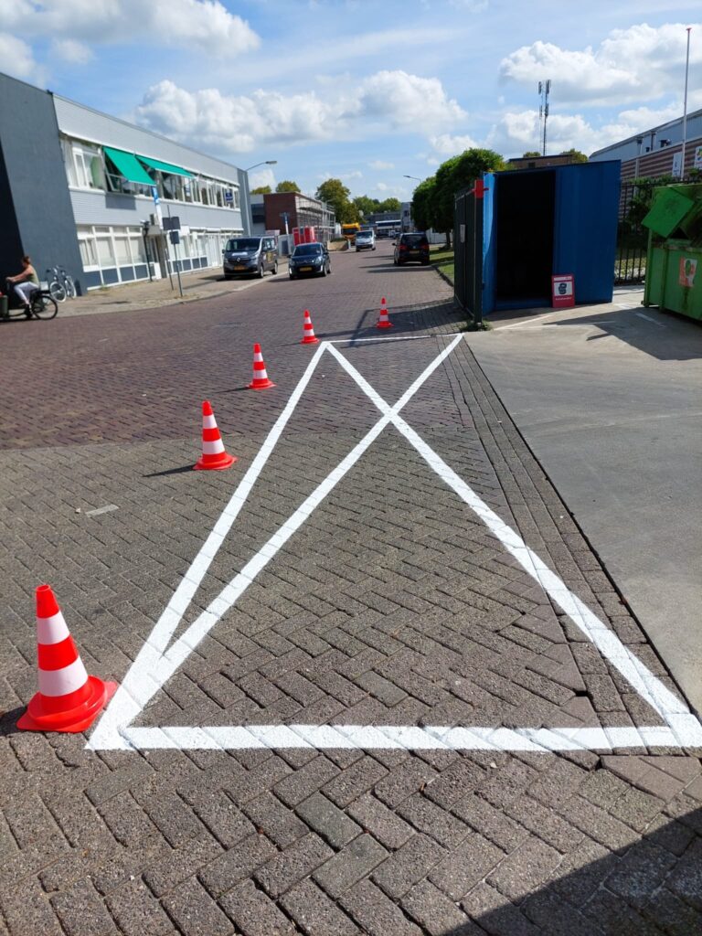 wegdek markeren